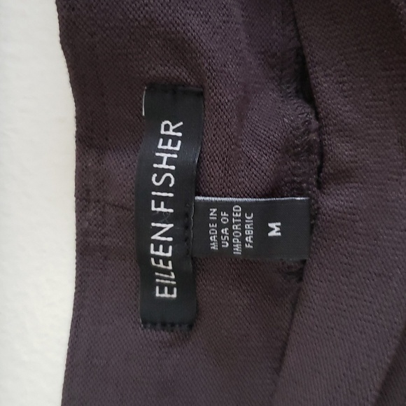 Eileen Fisher Washable stretch crepe neutral gray stretch pants. Women's medium - Picture 4 of 7
